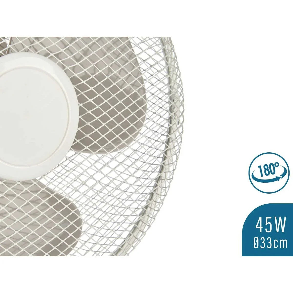 Ventilatore da Tavolo Argon FT-26A Bianco 45 W 27 x 51 x 33,5 cm - Yestore
