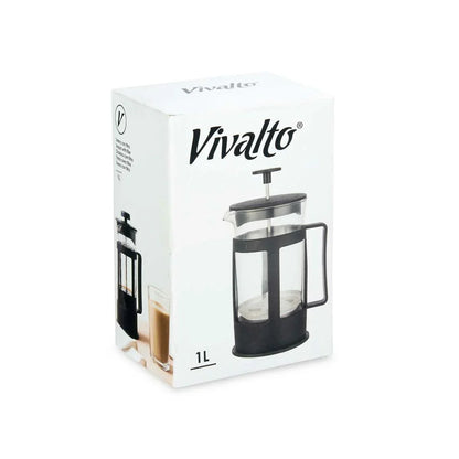 Teiera Kinvara SW8120-1000ML Nero Trasparente 1 L Stantuffo - Yestore