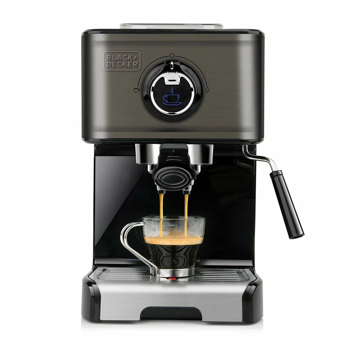 Caffettiera Express a Leva Black & Decker ES9200010B Nero Argentato 1,2 L - Yestore