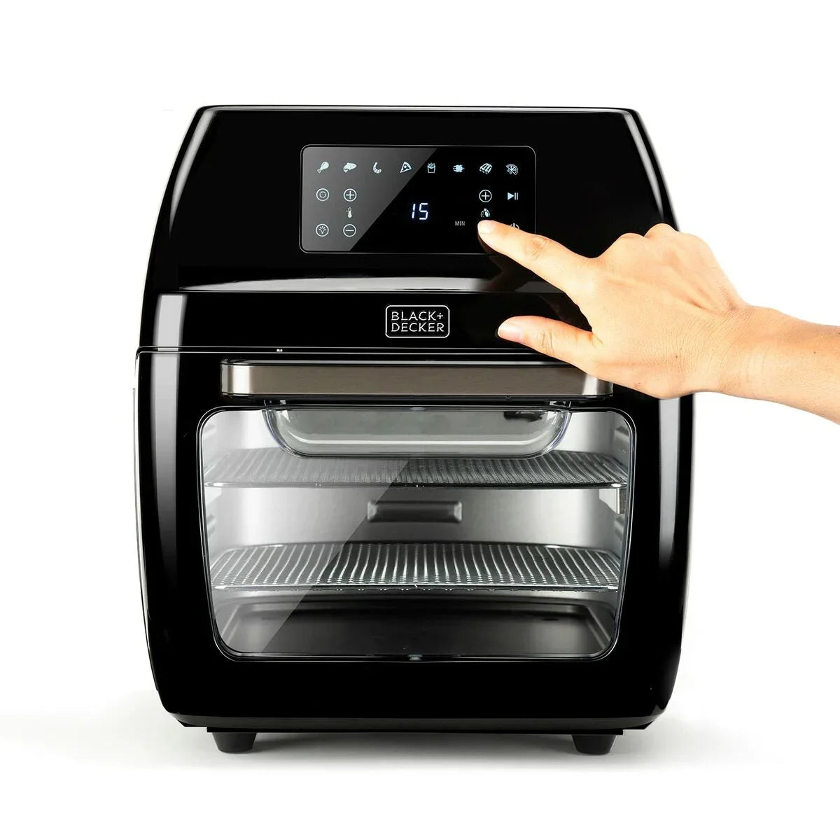 Friggitrice ad Aria Black & Decker BXAFO1200E Nero 1700 W 12 L - Yestore