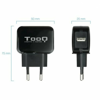 Caricabatterie da Parete TooQ TQWC-1S01 Nero 12 W - Yestore