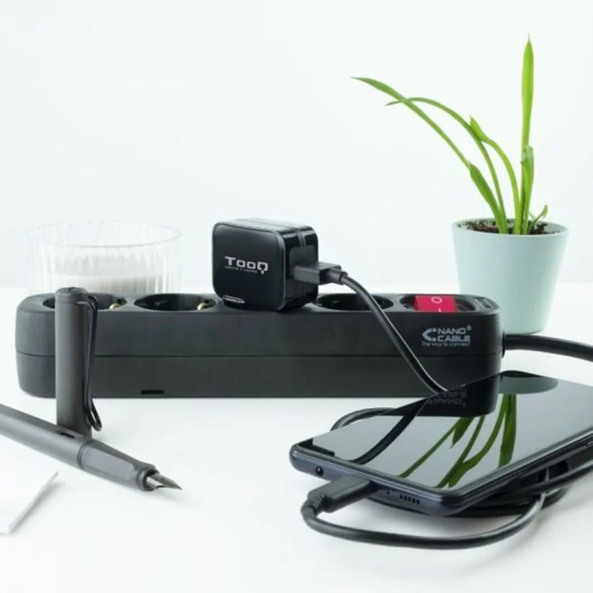 Caricabatterie da Parete TooQ TQWC-1S01 Nero 12 W - Yestore