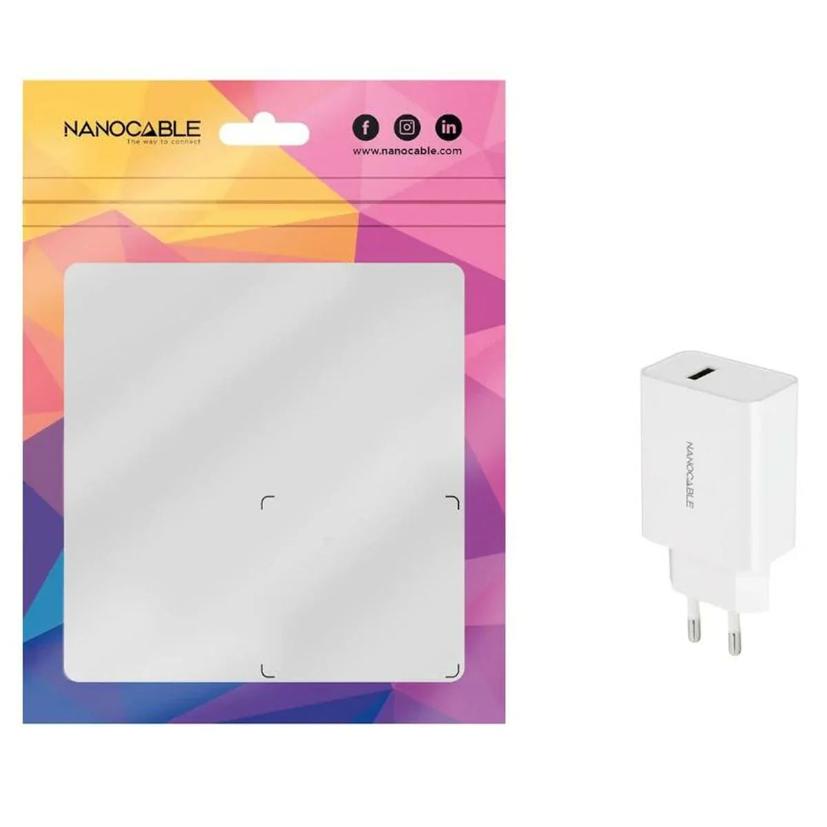 Caricabatterie da Parete NANOCABLE 10.10.2003 Bianco (1 Unità) - Yestore