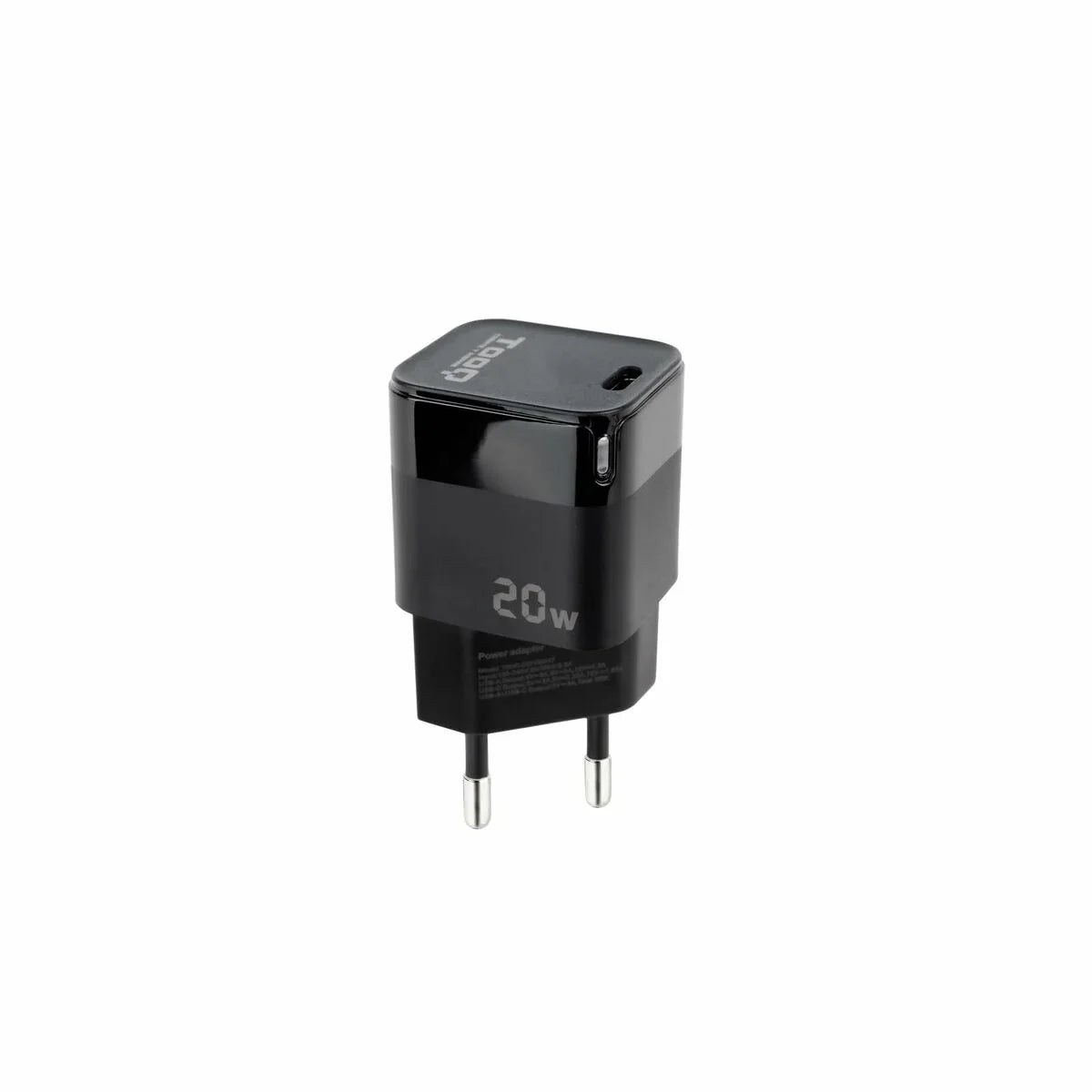 Caricabatterie da Parete TooQ TQWC-PD20 Nero 20 W (1 Unità) - Yestore