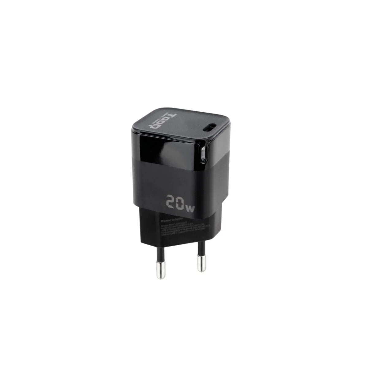 Caricabatterie da Parete TooQ TQWC-PD20 Nero 20 W (1 Unità) - Yestore