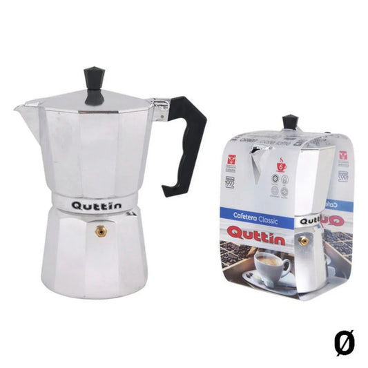 Italian Coffee Pot Quttin Stainless steel Aluminium - Yestore