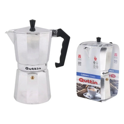 Italian Coffee Pot Quttin Stainless steel Aluminium - Yestore