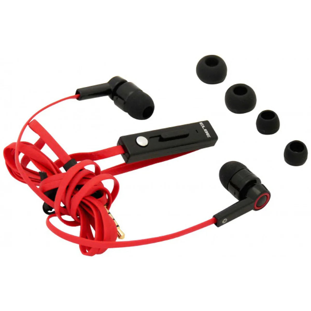 Headphones with Microphone ELBE AUR10MIC Red - Yestore