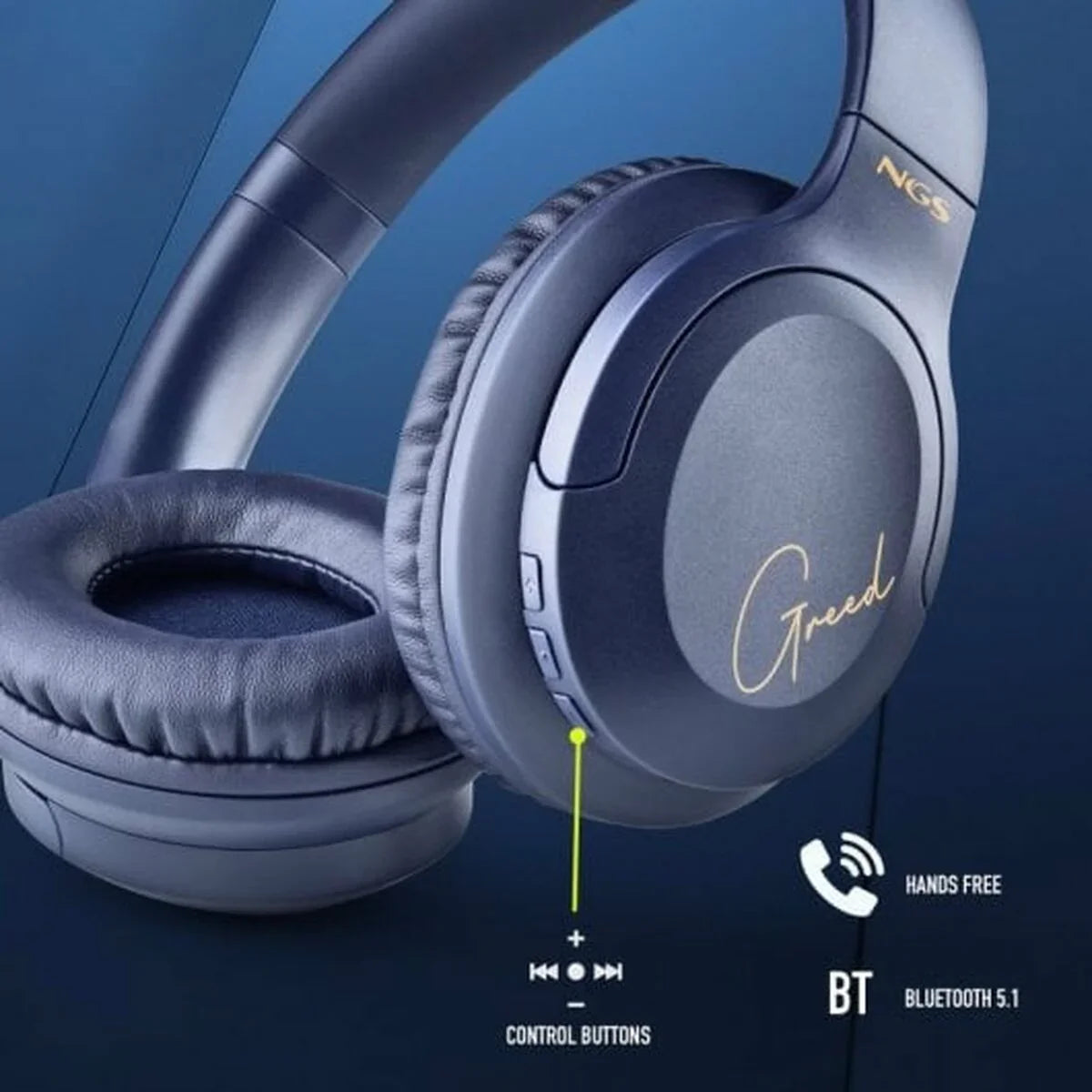 Auricolari con Microfono NGS ARTICAGREEDBLUE Azzurro - Yestore
