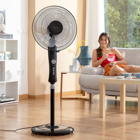 Ventilatore a Piantana InnovaGoods Breezinn Nero 45 W - Yestore