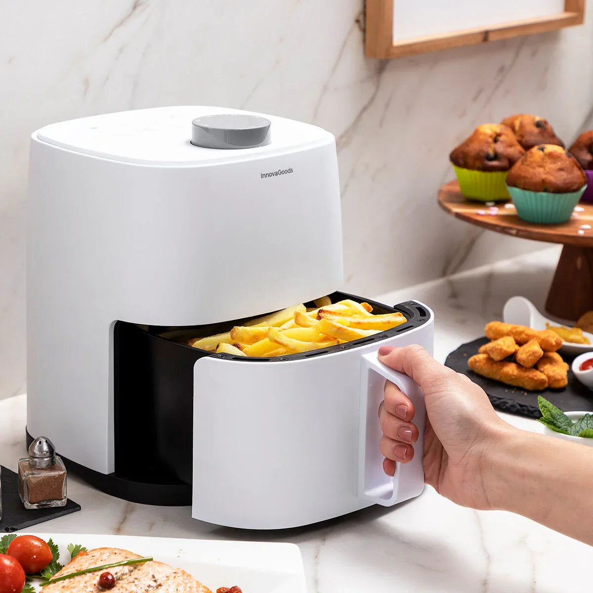 Air Fryer InnovaGoods Fryinn Lite 2000 White 1200 W 2 L - Yestore
