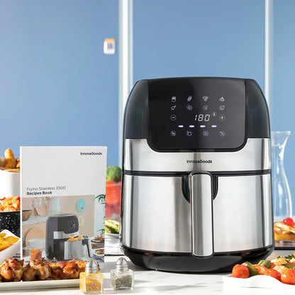 Air Fryer InnovaGoods Fryinn 3500 Black 1400 W 3,5 L Stainless steel - Yestore
