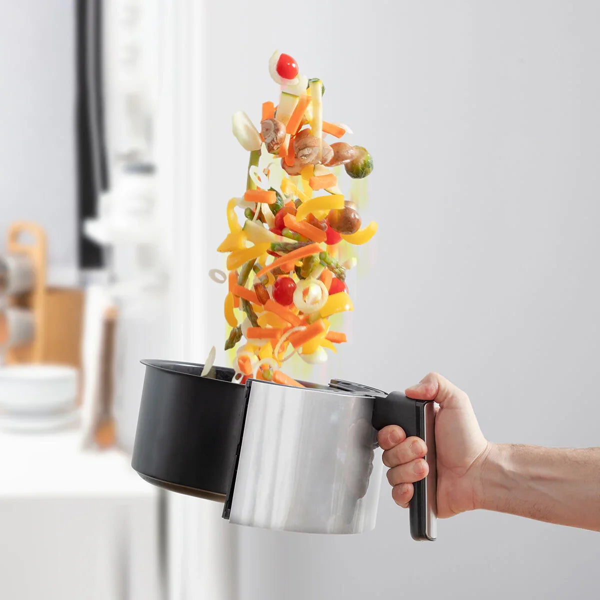 Air Fryer InnovaGoods Fryinn 3500 Black 1400 W 3,5 L Stainless steel - Yestore