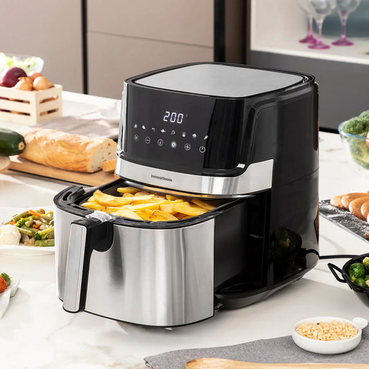 Friggitrice ad Aria InnovaGoods Fryinn Pro 5500 Nero 5,5 L - Yestore