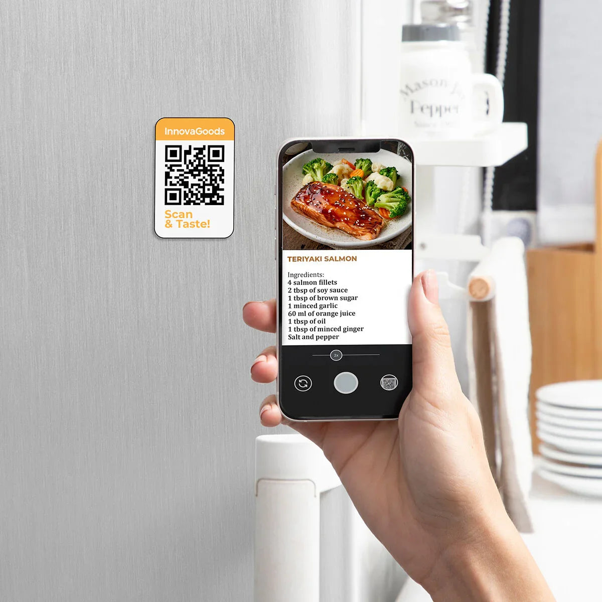 Friggitrice ad Aria InnovaGoods Fryinn Pro 5500 Nero 5,5 L - Yestore