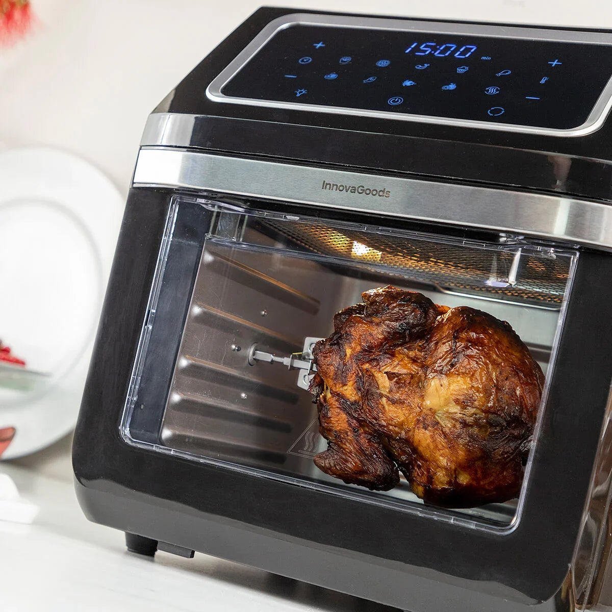 Air Fryer InnovaGoods Fryinn Pro Max 12000 Black 1800 W 12 L Stainless steel - Yestore