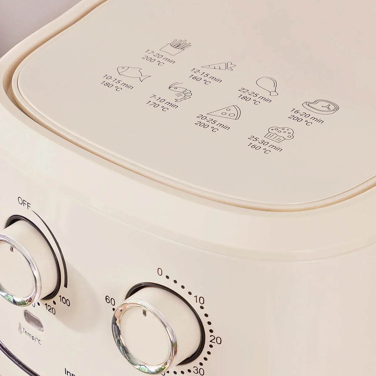 Air Fryer InnovaGoods Vynner Pro 6500 Cream 1700 W 6,5 L Stainless steel - Yestore