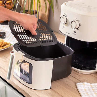 Air Fryer InnovaGoods Vynner Pro 6500 Cream 1700 W 6,5 L Stainless steel - Yestore