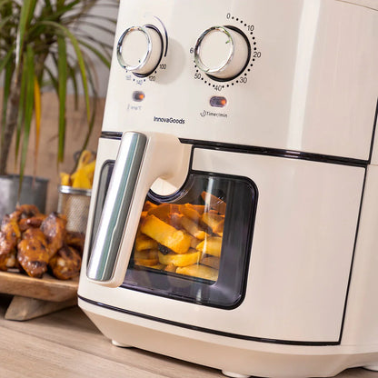 Air Fryer InnovaGoods Vynner Pro 6500 Cream 1700 W 6,5 L Stainless steel - Yestore