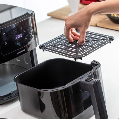 Air Fryer with Weighing Scale InnovaGoods Fryinn Balance 5000 Black 1500 W 5 L Stainless steel - Yestore
