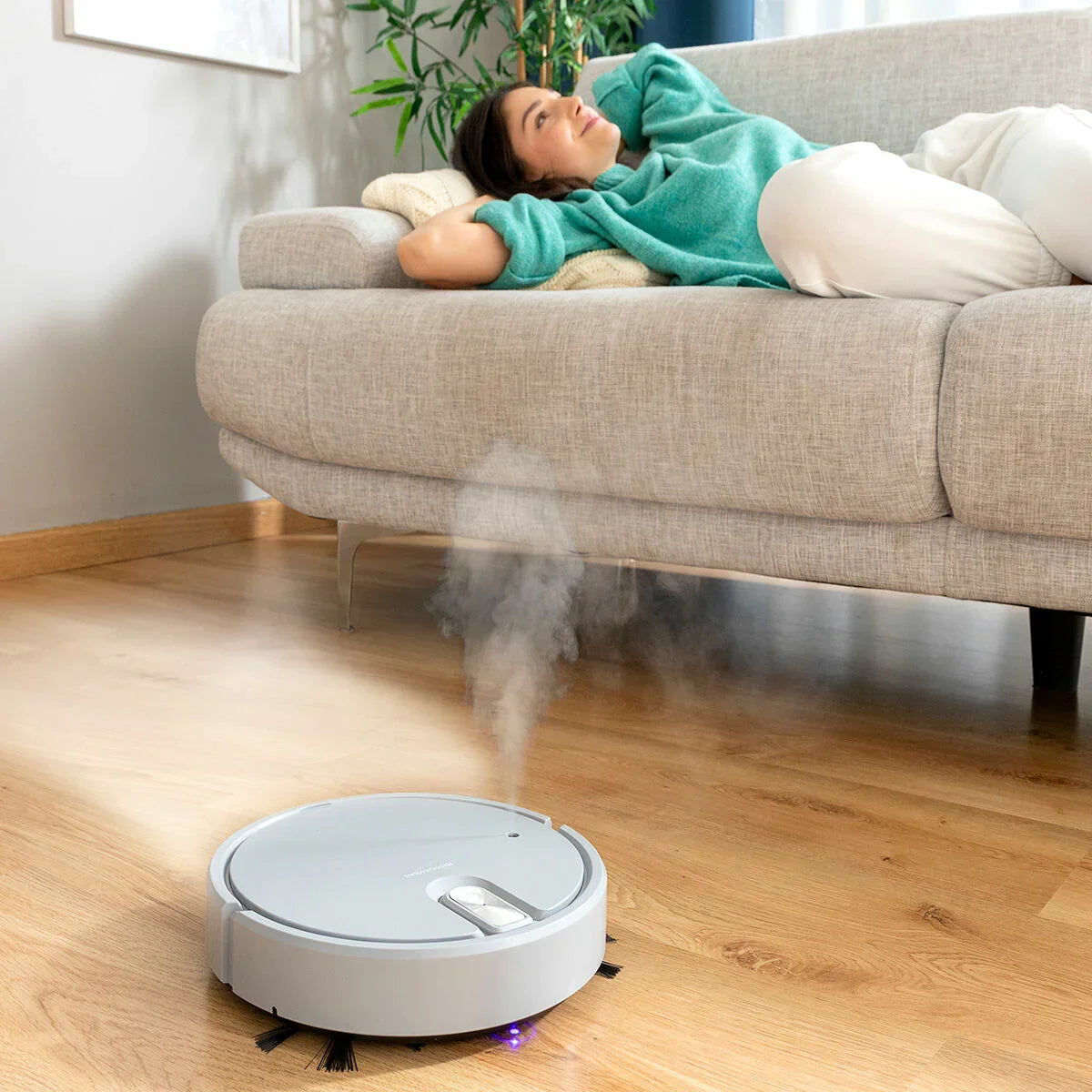 Robot Aspirapolvere Ricaricabile Multifunzionale 5 in 1 Varob InnovaGoods - Yestore