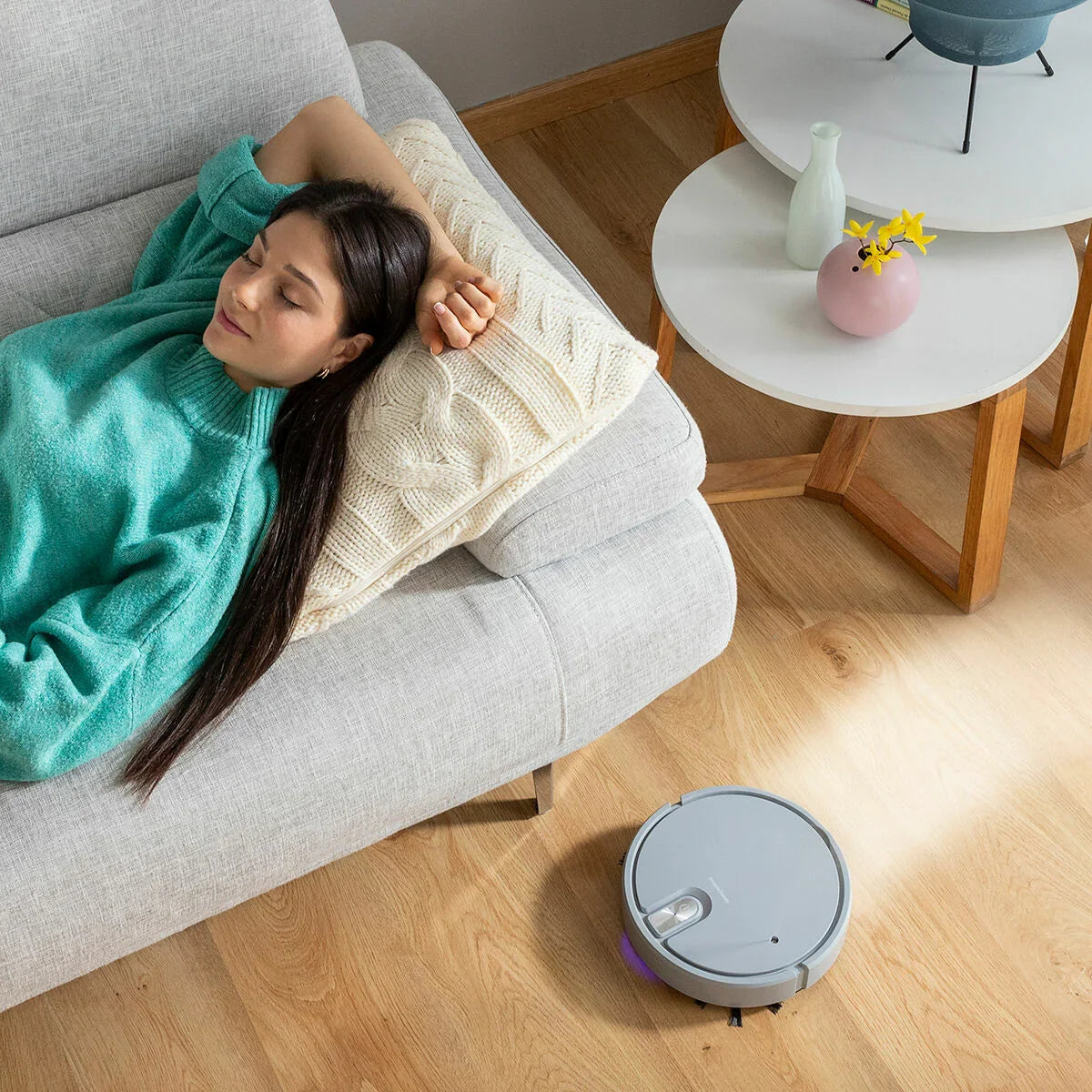 Robot Aspirapolvere Ricaricabile Multifunzionale 5 in 1 Varob InnovaGoods - Yestore