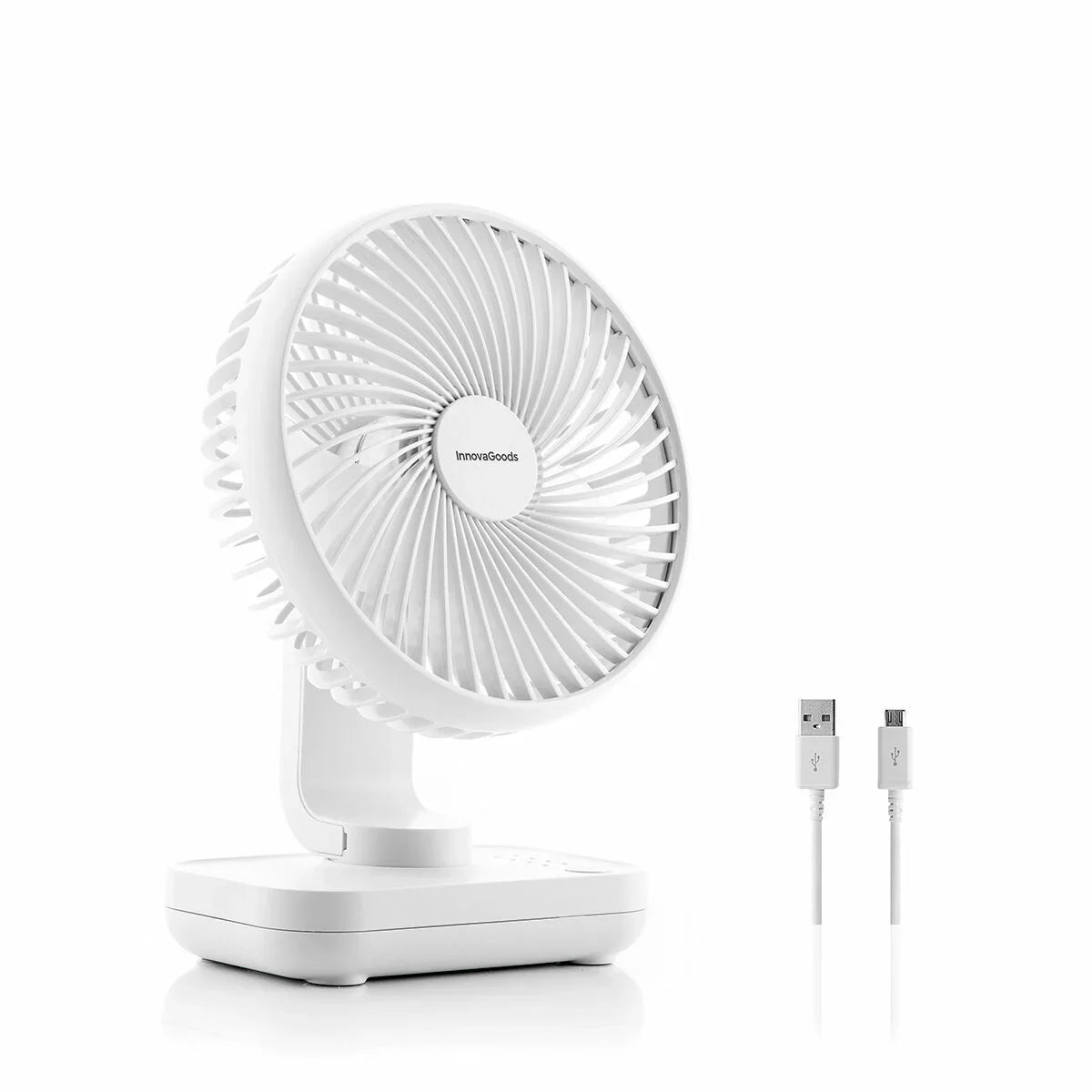 Ventilatore da Scrivania Ricaricabile Fanrec InnovaGoods Ø5,4'' 3600 mAh / 13,3 W - Yestore