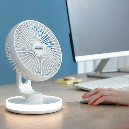 Ventilatore da Scrivania Ricaricabile con LED FanLed InnovaGoods Ø6,6'' 4000 mAh - Yestore