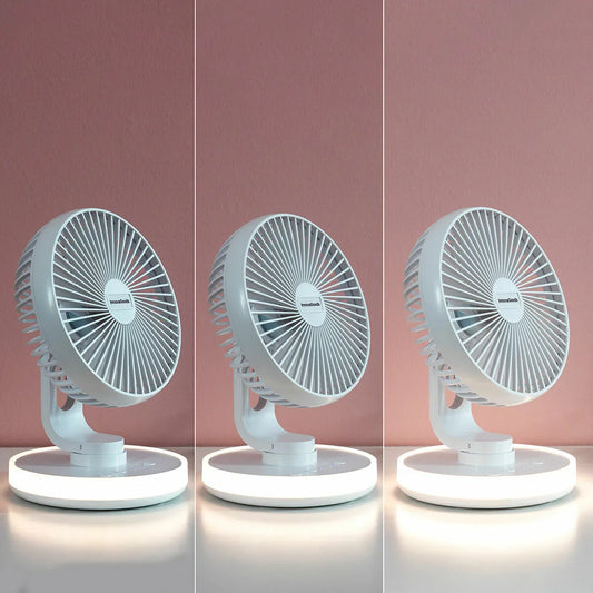 Ventilatore da Scrivania Ricaricabile con LED FanLed InnovaGoods Ø6,6'' 4000 mAh - Yestore