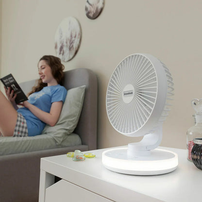 Ventilatore da Scrivania Ricaricabile con LED FanLed InnovaGoods Ø6,6'' 4000 mAh - Yestore
