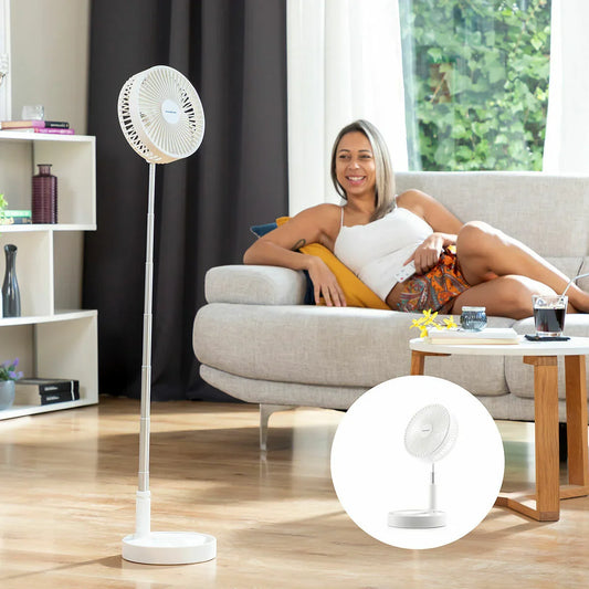 Ventilatore Ricaricabile Pieghevole 3 in 1 Fandle InnovaGoods Ø7,7'' 7200 mAh - Yestore
