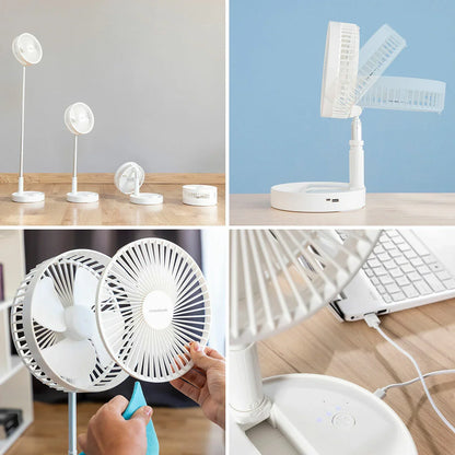 Ventilatore Ricaricabile Pieghevole 3 in 1 Fandle InnovaGoods Ø7,7'' 7200 mAh - Yestore