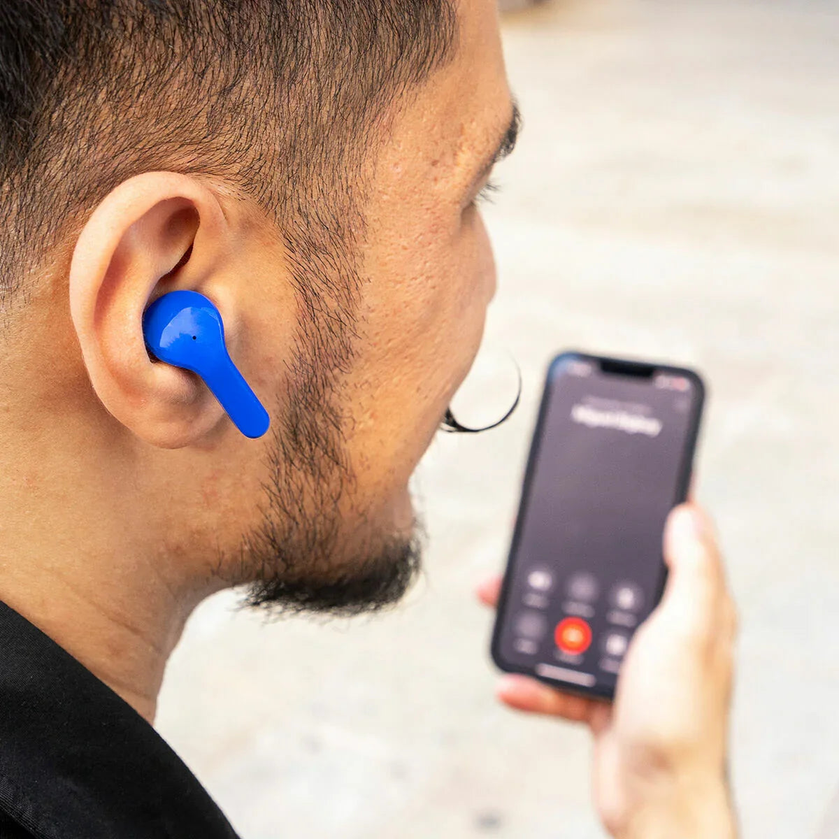 Wireless Earphones with Charging Case Blue InnovaGoods - Yestore