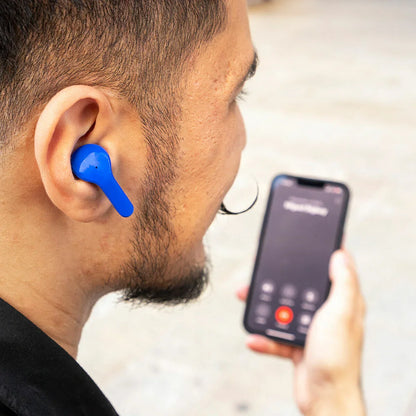 Wireless Earphones with Charging Case Blue InnovaGoods - Yestore