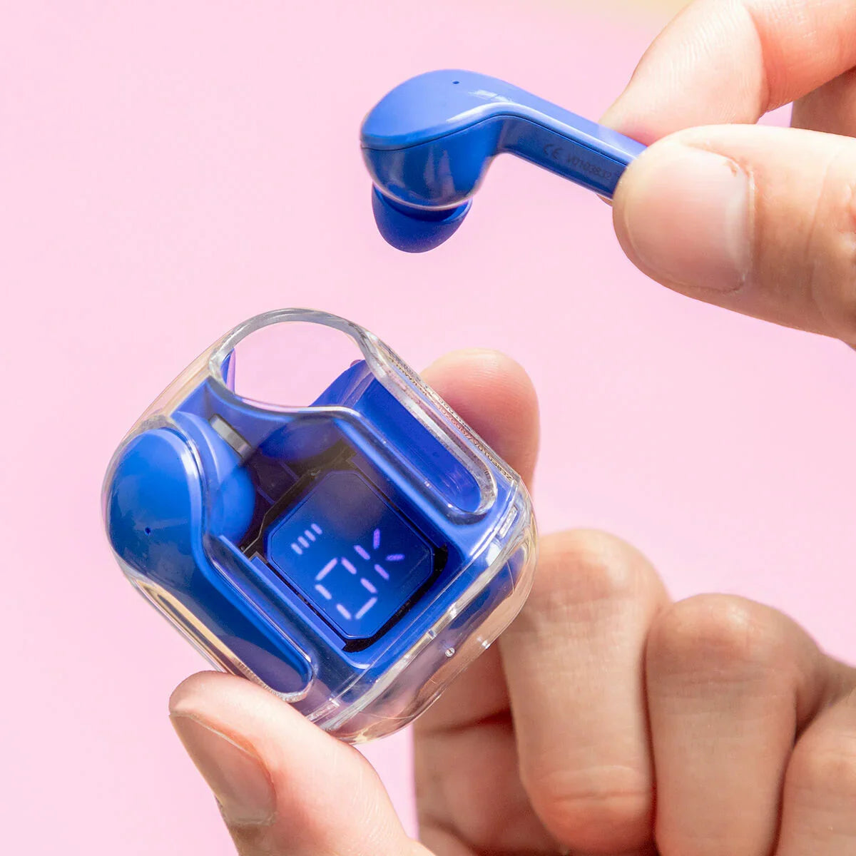 Wireless Earphones with Charging Case Blue InnovaGoods - Yestore