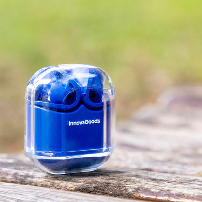 Wireless Earphones with Charging Case Blue InnovaGoods - Yestore