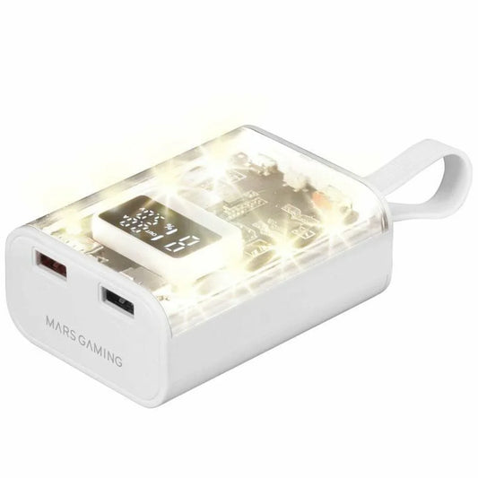 Powerbank Mars Gaming MPK10KW Bianco 10000 mAh - Yestore