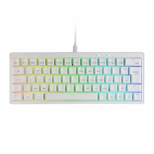 Tastiera per Giochi Mars Gaming MKMINIPROWYES Bianco Qwerty US - Yestore
