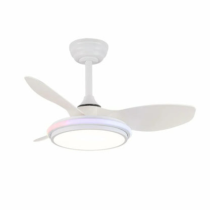 Ventilatore da Soffitto CristalRecord STEL EVO MINI RGB RETRAC Trasparente - Yestore