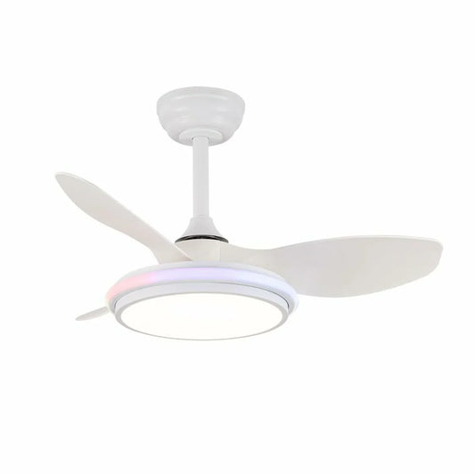 Ventilatore da Soffitto CristalRecord STEL EVO MINI RGB RETRAC Trasparente - Yestore