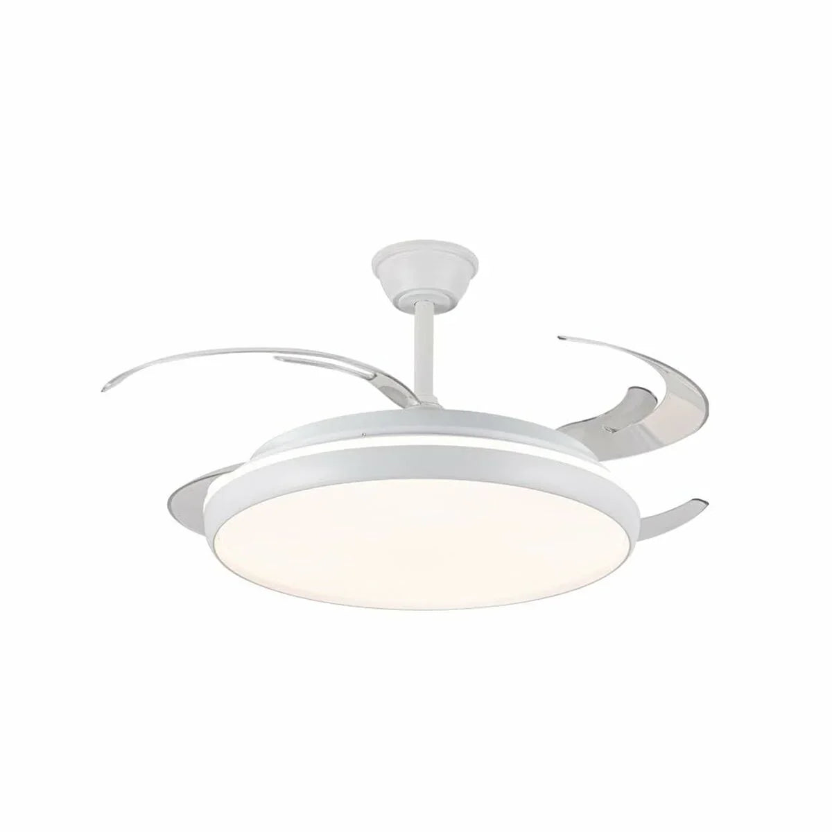 Ventilatore da Soffitto CristalRecord CHARLY L RETRAC Trasparente 80 W - Yestore