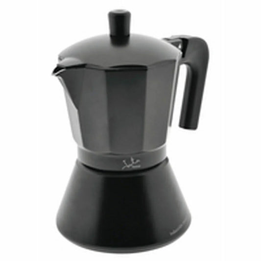 Italian Coffee Pot JATA CFI6 Black Aluminium 6 Cups 1 L - Yestore