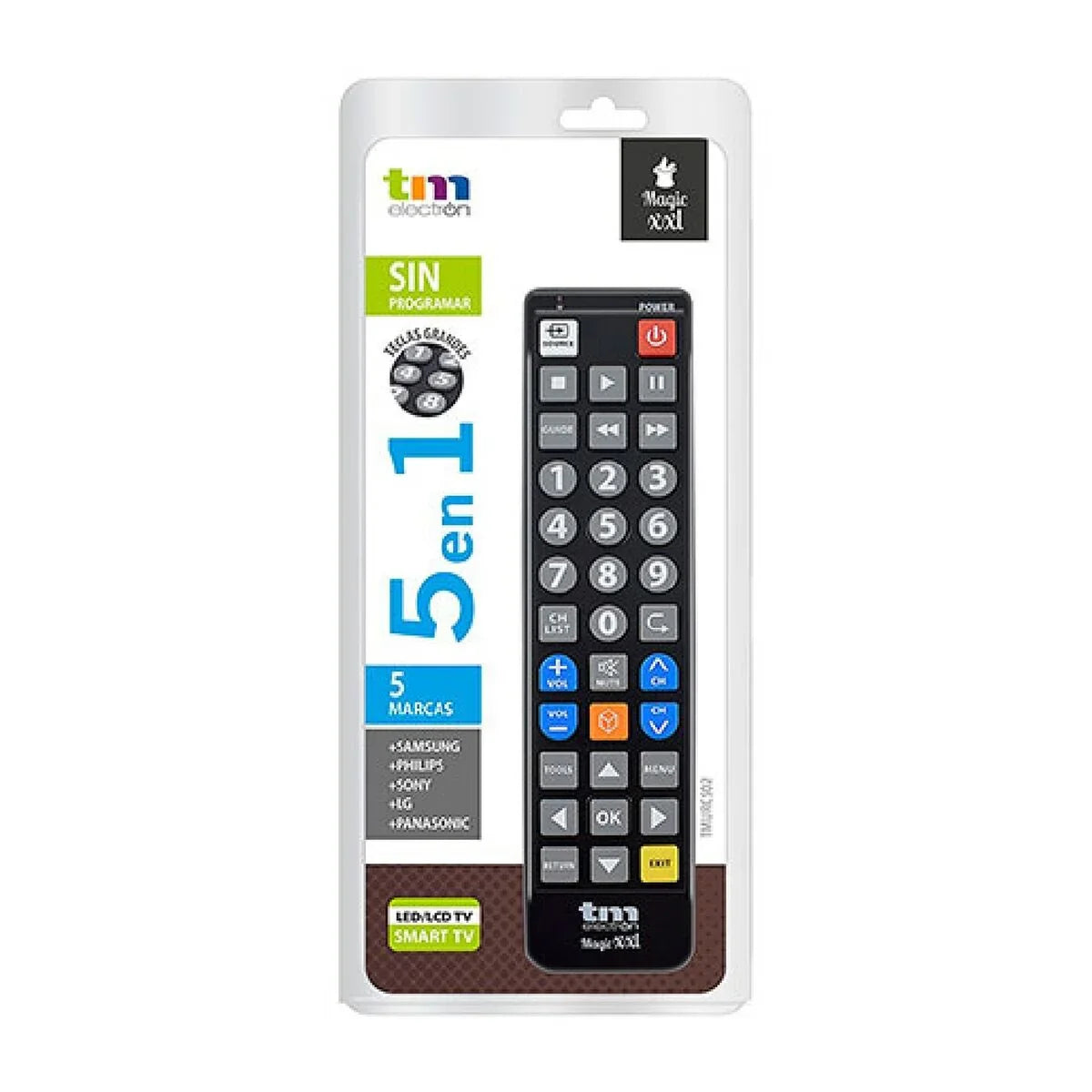 Remote control TM Electron SAMSUNG, LG, PHILIPS, SONY, PANASONIC Black - Yestore
