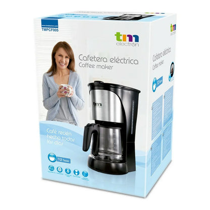 Drip Coffee Machine TM Electron 1000W 1,5 L 12 Cups - Yestore