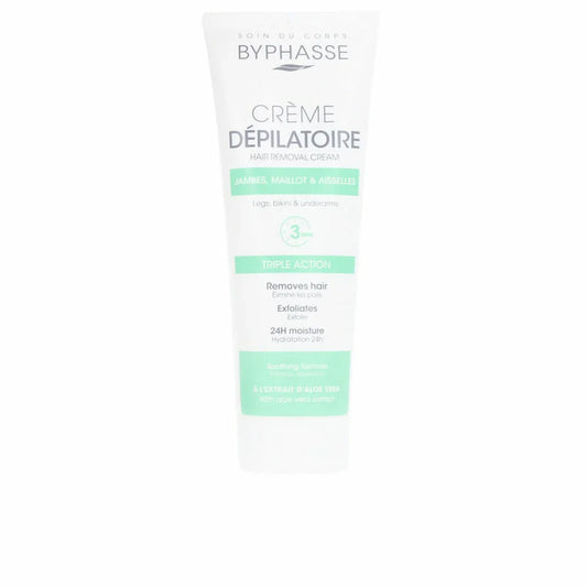 Crema Depilatoria Corpo Byphasse Aloe Vera 125 ml - Yestore