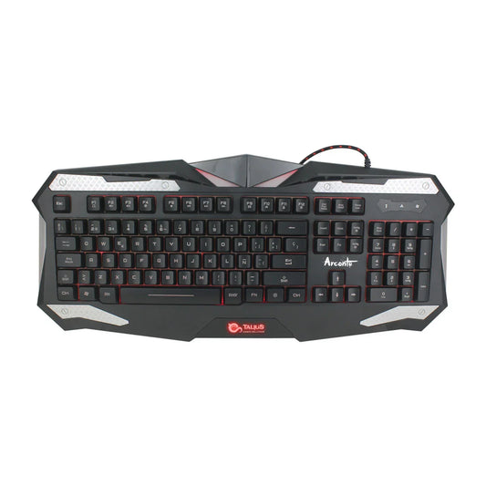 Tastiera per Giochi Talius Arconte Nero Qwerty in Spagnolo - Yestore