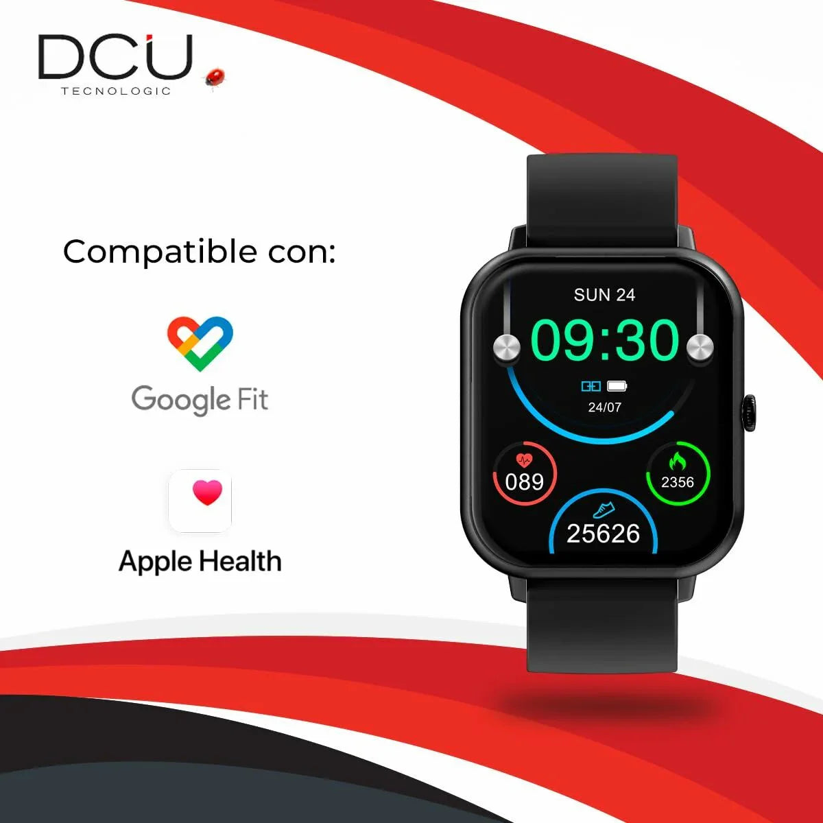 Smartwatch DCU CURVED GLASS PRO 1,83" Nero - Yestore