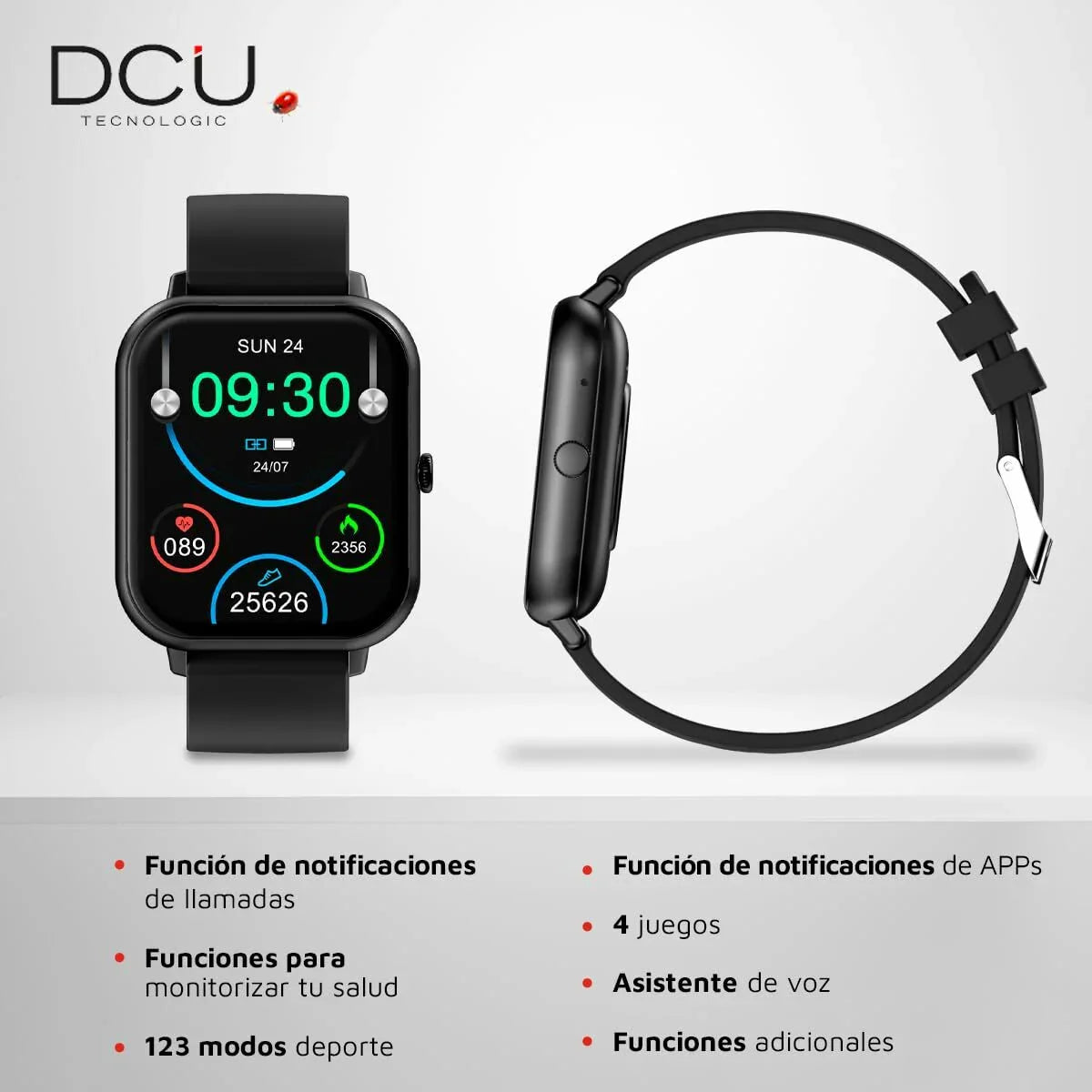Smartwatch DCU CURVED GLASS PRO 1,83" Nero - Yestore