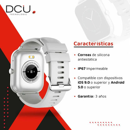 Smartwatch DCU CURVED GLASS PRO 1,83" Grigio - Yestore