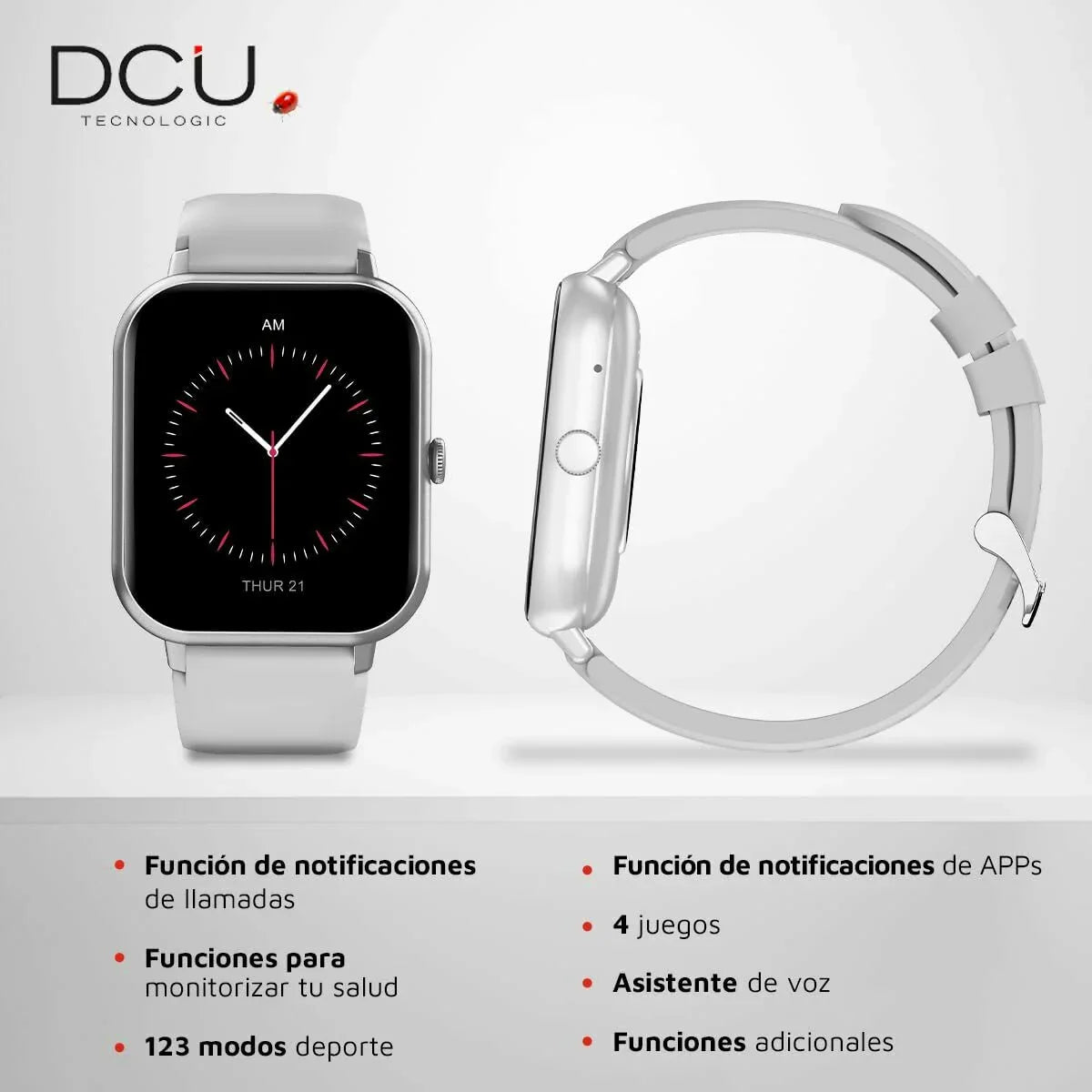 Smartwatch DCU CURVED GLASS PRO 1,83" Grigio - Yestore